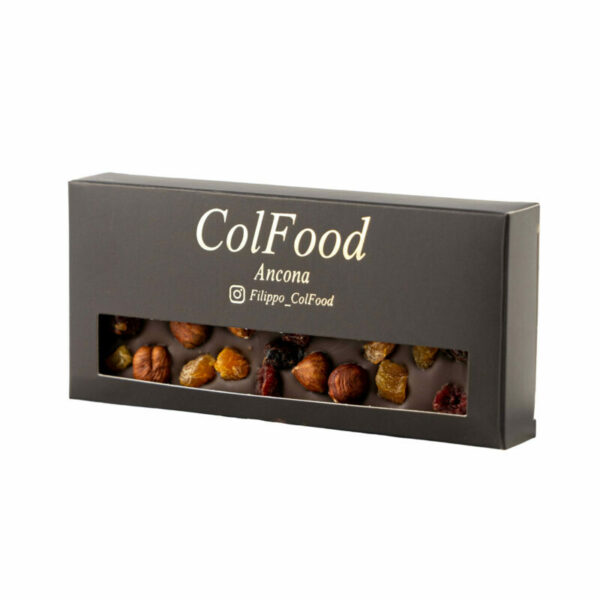 Tavoletta Cioccolato Fondente 54.5% Con Fruttasecca